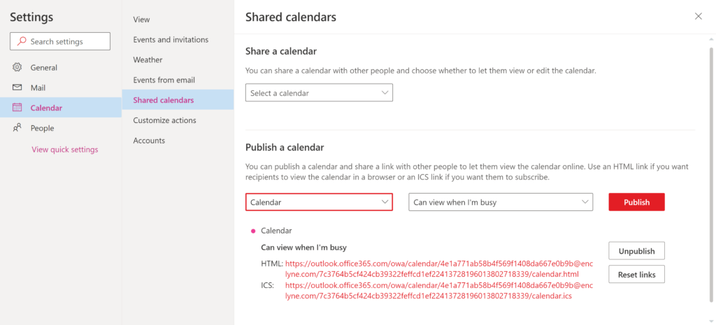 How to Create a Link to Your Outlook Calendar for Email Signatures -  Magenium Solutions